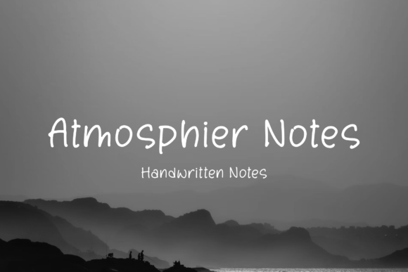 Atmosphier Notes: A Handwritten Font for Thoughtful Design