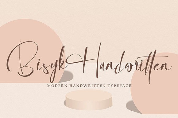 Bisyk: A Refined Script Font for Modern Branding