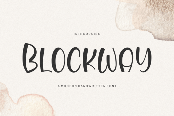 Blockway: A Handwritten Font That Adds Personality to Branding