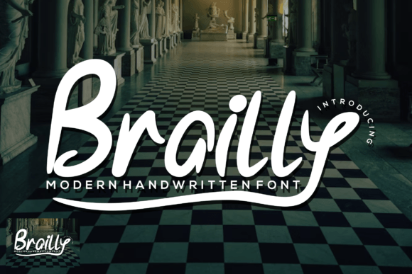 Brailly: A Handwritten Font for Creative Makers