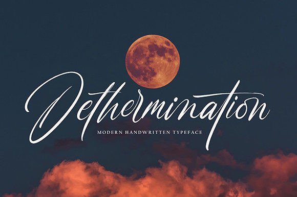 Dethermination Font Review: A Sleek Script for Modern Branding