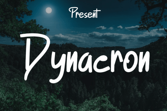 Dynacron: A Modern Script Font for Professional Branding