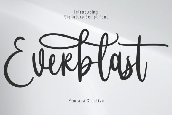 Everblast: A Modern Script Font for Creative Branding