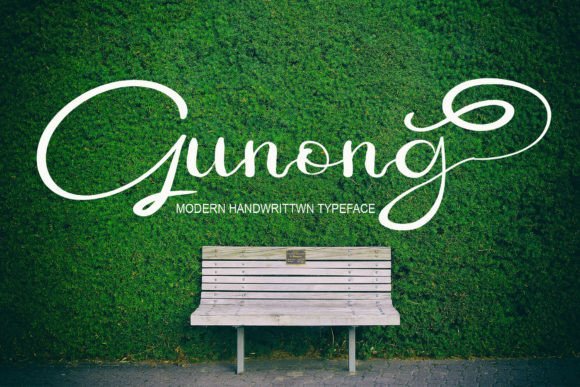 Gunong: A Handwritten Typeface for Modern Branding