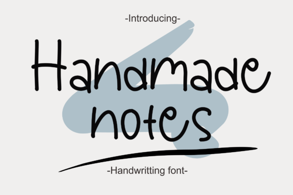 Handmade Notes: A Handwritten Font for Editorial Design
