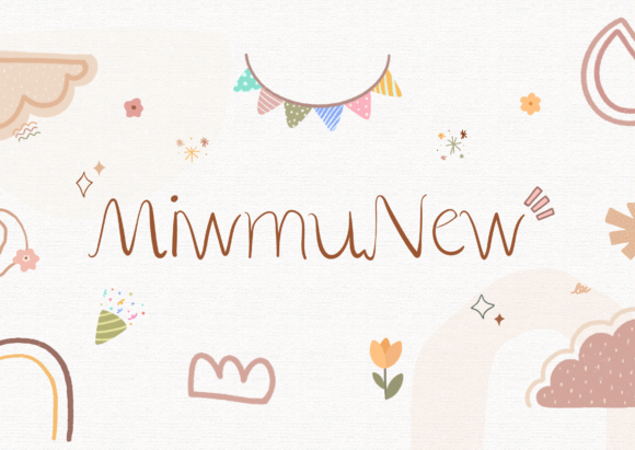 Miwmu New: A Handwritten Typeface for Playful Brand Identity
