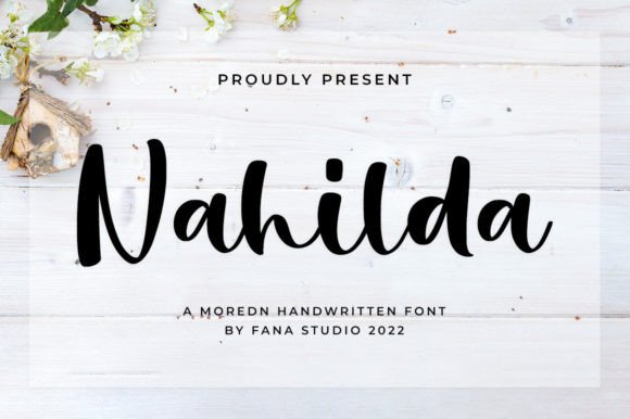 Nahilda: A Magical Script Font for Branding Projects