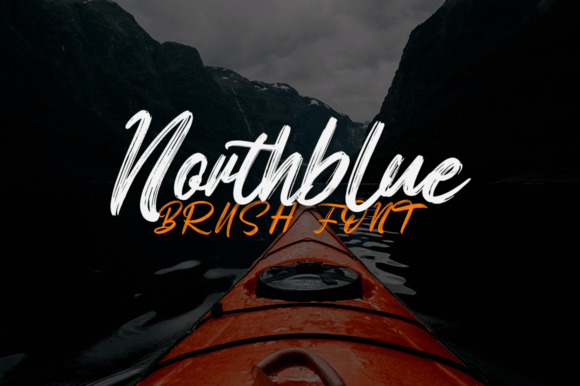 Northblue: A Cool, Textured Script Font for Modern Branding