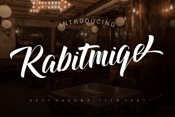 Rabitmiqe: A Bold Handwritten Typeface for Authentic Brand Identity