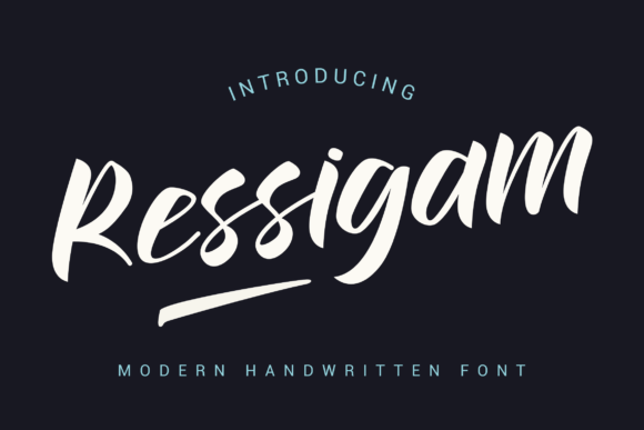 Ressigam: A Handwritten Font for Authentic Editorial Design