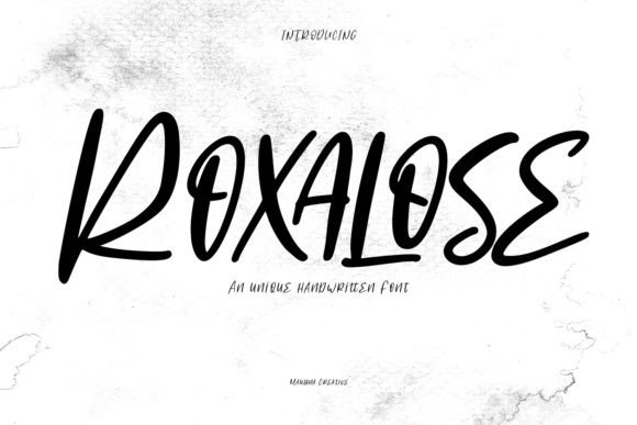 Roxalose Font Review: A Quirky Handwritten Typeface for Creative Branding
