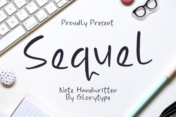 Sequel – A Handwritten Font for Modern Editorial Design
