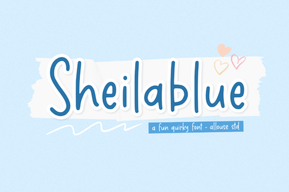 Sheilablue: The Handwritten Typeface for Editorial Design