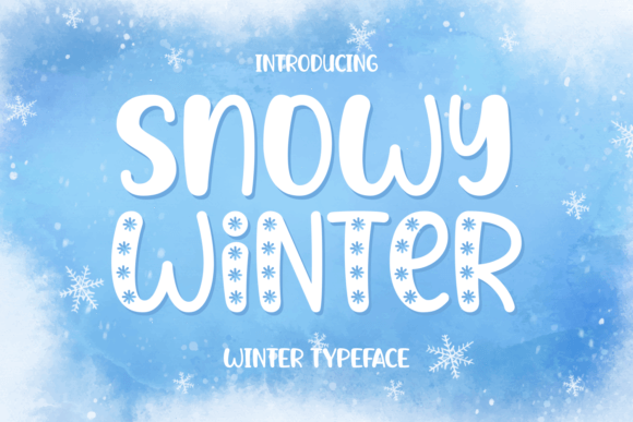Snowy Winter Font for a Cozy Brand Touch