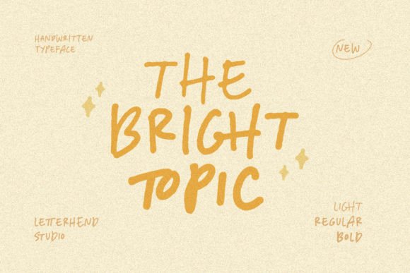The Bright Topic: A Handwritten Font That Elevates Campaign Creativity