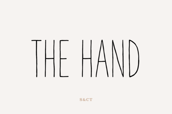 The Hand: The Perfect Handwritten Font for Your Craft Business