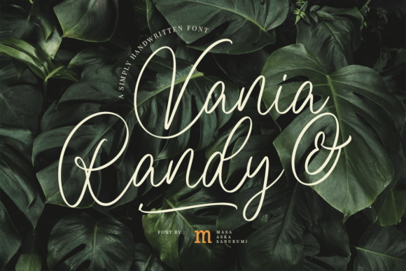 Vania and Randy: A Modern Script Font for Creative Branding