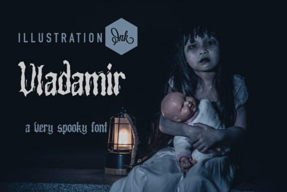 Vladamir: A Spooky Script Font for Editorial Design