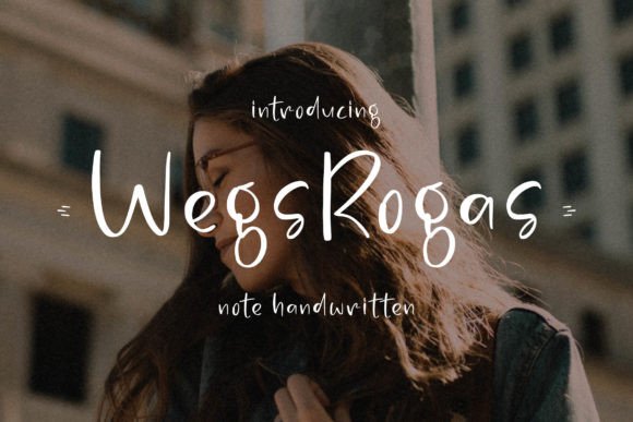 Wegsrogas: A Handwritten Font for Crafty Creations